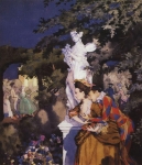 К.А.Сомов. Влюбленный Арлекин. (1912).