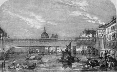 Старый вариант моста Академии, построенный в 1854 году инженером Альфредом Невиллом.