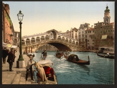 Мост Риальто на старой фотографии (датирована 1890-1900 годами)